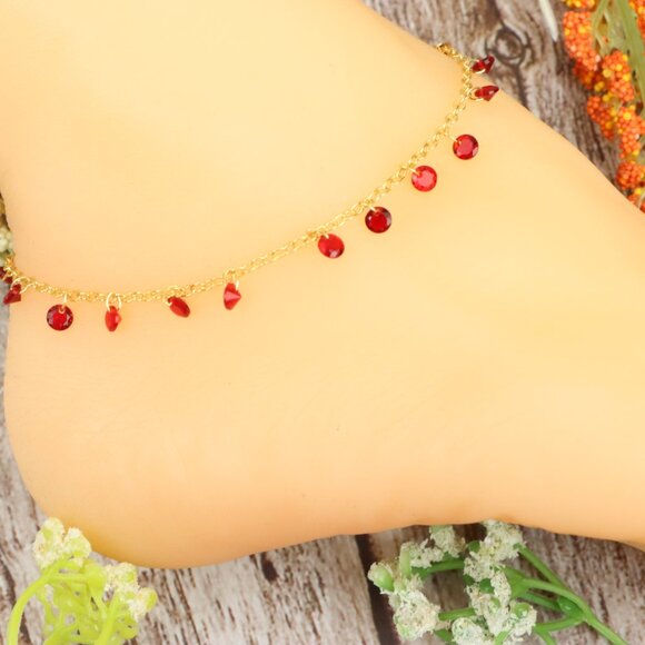 Dainty Anklet for Women – Elegant Everyday Jewelry & Perfect Gift | MLCRC2174 - Picture 7 of 10